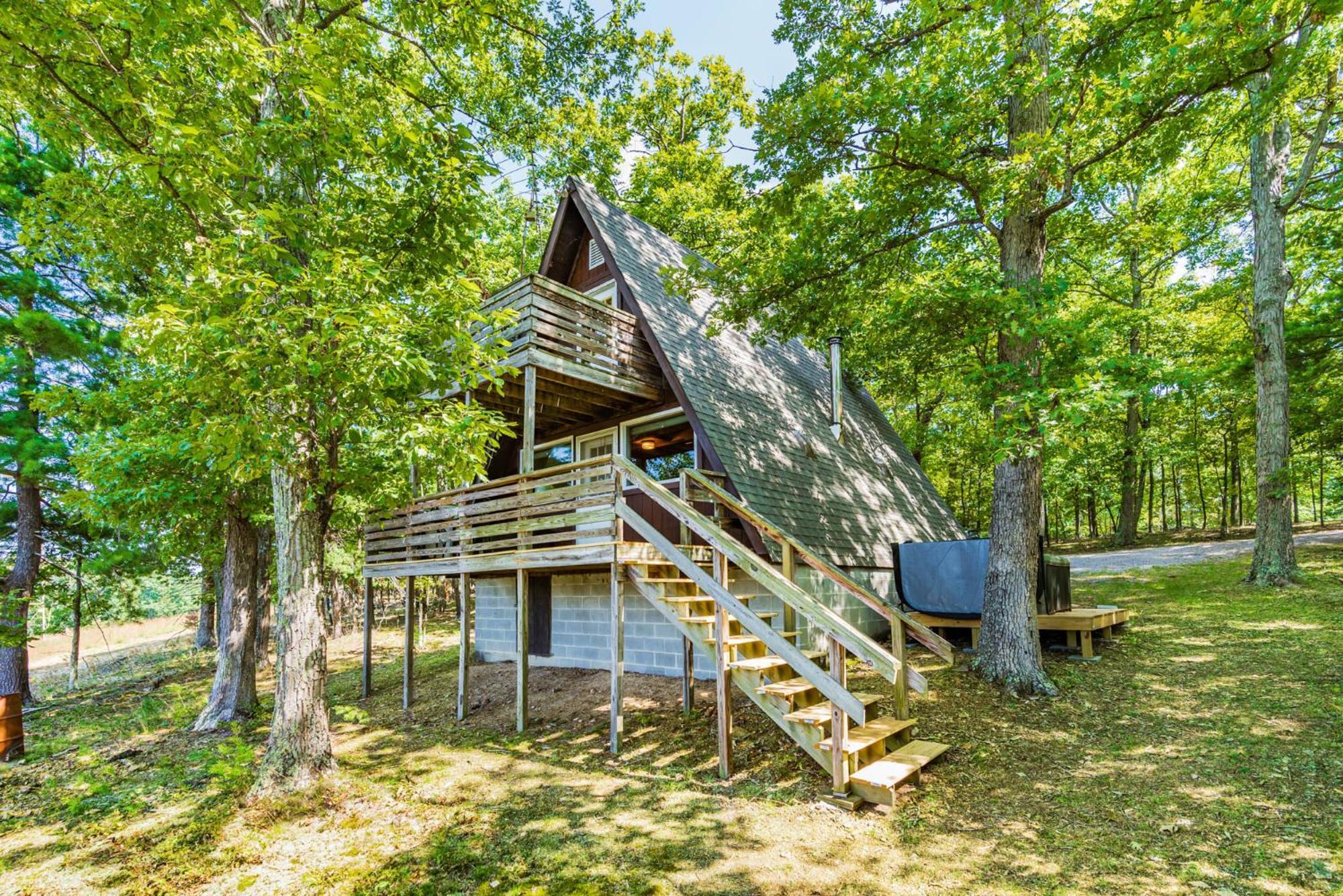 Great Views! A-Frame W Hot Tub, Grill & Fire Pit Villa Morton Grove Luaran gambar